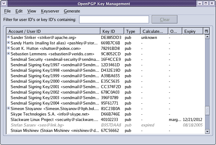 OpenPGP сертификатие след повторното разрешение за употребата им