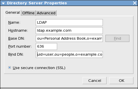 Указване на използване на SSL за връзка до LDAP сървъра