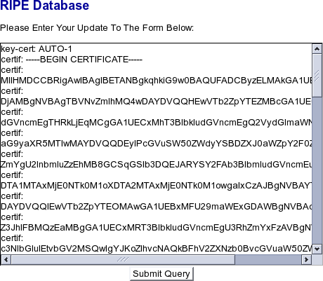 Въвеждане на шаблона за изграждане на key-cert обекта